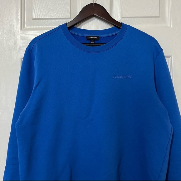 J. Lindeberg Yale Blue Throw Crewneck Sweatshirt Sweater - Size XL - Picture 5 of 16